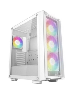 Корпус ATX CC560 Mesh V2, Midi-Tower, без БП, белый Deepcool
