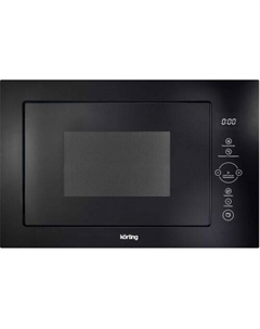 Встраиваемая микроволновая печь Korting KMI825TGN, 25л, 900Вт, черный