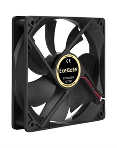 Вентилятор EX283394RUS 120мм, 2-pin(Molex), 1500об/мин, 24 дБ, черный, OEM Exegate