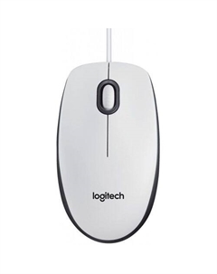 Мышь проводная M100, оптическая, USB, 1000dpi, белый и черный Logitech