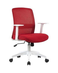 Кресло CS-WMC333-RD, на колесиках, сетка/ткань, темно-красный Cactus