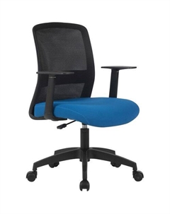 Кресло CS-MC333-BKBL, на колесиках, сетка/ткань, темно-синий Cactus