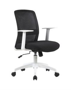 Кресло CS-WMC333-BK, на колесиках, сетка/ткань, черный Cactus