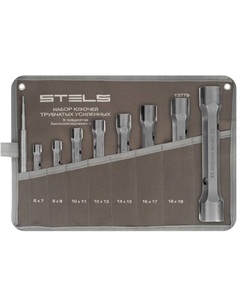 Набор ключей трубок торцевых усиленных 13779 (CrV, 9 шт, размеры 6 - 24 мм) Stels