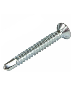 Саморез оконный SMP1-80888-100, 3.9х25 мм белый цинк, со сверлом (100 шт в пласт. конт.) Starfix