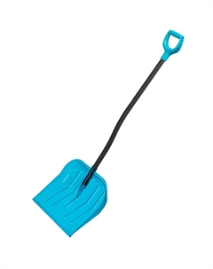 Лопата для уборки снега Palisad LUXE 61692, поликарбонат, 475х400х1385мм, алюминиевый черенок, ПВХ оплетка