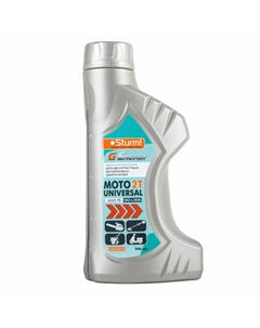 Масло моторное 2 тактное G-ENERGY UNIVERSAL МОТО 2T OM0201B, красн., минер., JASO FB/ISO-L-EGB, 0.946 л Sturm!