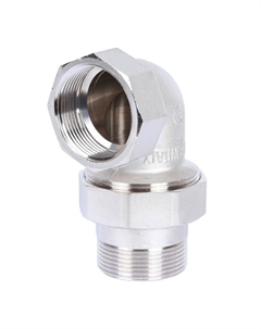 Американка угловая Stout SFT-0057-000112 ВН, 1"1/2, уплотнение под гайкой o-ring кольцо, никелированное