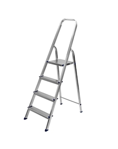 Стремянка 97714, 4 ступени, алюминиевая Сибртех
