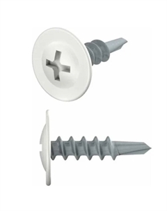 Саморез SMC3-55677-1000, 4.2х19 мм с прессшайбой, цинк, со сверлом, RAL 9003 (1000 шт в карт. уп.) Starfix