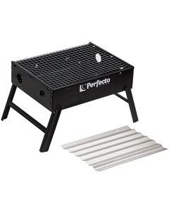 Мангал-барбекю 47-135273 (складной с решеткой, 35х27х23 см, сталь) Perfecto linea