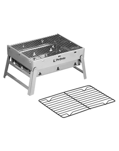 Мангал-барбекю 47-235272 (складной с решеткой, 35х27х20 см, нержавеющая сталь) Perfecto linea