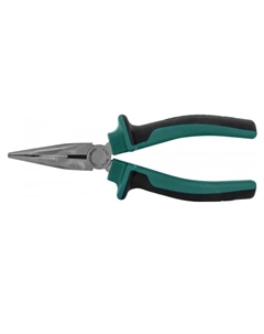 Изогнутые длинногубцы P1218 49415, с двухкомпонентными рукоятками 200мм Jonnesway