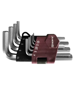 Набор ключей торцевых HKS9S 053021, шестигранных, коротких, H1.5-H10, 9 предметов Thorvik