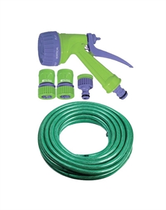 Набор поливочный 67426: шланг 1/2" х 25 м, распылитель, соединители, адаптер Palisad