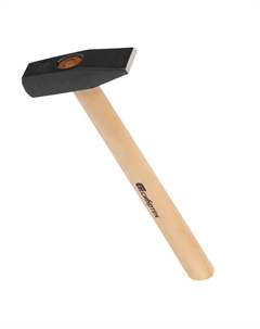 Молоток слесарный 10220, 800 г, квадратный боек, деревянная рукоятка Сибртех
