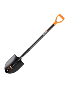 Штыковая лопата 73/7/1/7 с изогнутой тулей, металлический черенок Вихрь