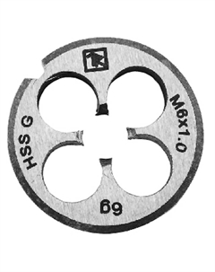 Плашка D-COMBO MD142 052843, круглая ручная М14х2.0, HSS, Ф38х14 мм Thorvik