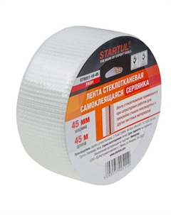 Лента стеклотканевая (серпянка) PROFI ST9051-45-45, 45ммх45м, самоклеящаяся Startul