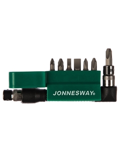 Комплект вставок-бит S08H208S 047461 1/4"DR, SL4,7, PH1,2,3, PZ1,2, c Г-образным приводом, 8 предметов Jonnesway