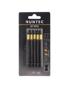 Бита ударная RT-IB90 H6.35 90мм PH2 5шт. Runtec