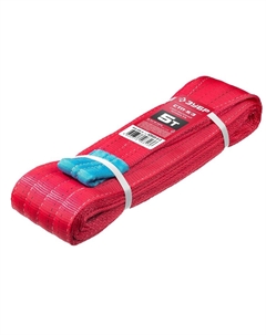 Строп петлевой текстильный Зубр СТП-5/3 43555-5-3, красный, г/п 5 т, длина 3 м