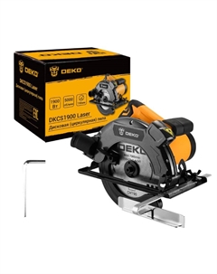 Дисковая (циркулярная) пила DKCS1900 Laser 084-1027, 1900Вт, 190мм диск, лазерный указатель Деко
