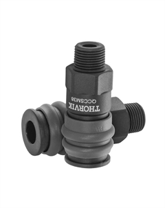 Муфта БРС QCCSM38 053642 европейского типа с наружней резьбовой частью BSPT 3/8" Thorvik