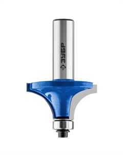 Фреза кромочная калевочная №1 Профессионал 28701-38.1, 38.1 x 17 мм, радиус 12.7 мм Зубр