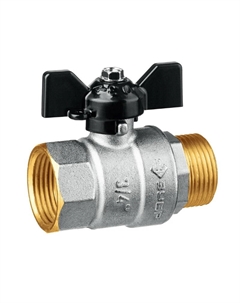 Кран шаровой 51325-3/4 d 3/4", ручка "бабочка" Зубр