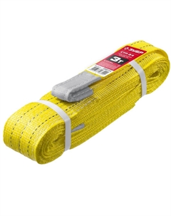 Строп петлевой текстильный Зубр СТП-3/4 43553-3-4, желтый, г/п 3 т, длина 4 м