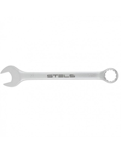 Ключ комбинированный 15218 (27 мм, CrV, матовый хром) Stels
