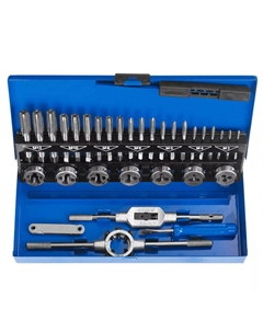 Набор метчиков и плашек "Профессионал" 28110-H32, сталь Р6М5, 32 предмета Зубр