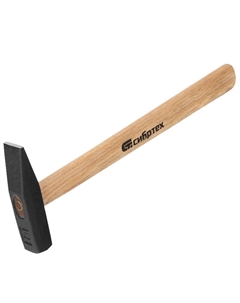 Молоток слесарный 10214, 300 г, квадратный боек, деревянная рукоятка Сибртех