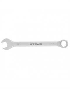 Ключ комбинированный 15213 (17 мм, CrV, матовый хром) Stels