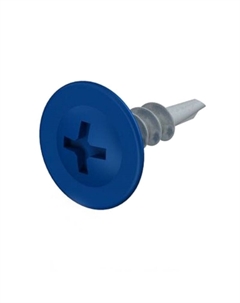 Саморез SMZ1-79696-50, 4.2х16 мм, с прессшайбой, цинк, со сверлом, RAL 5002 (50 шт в зип-локе) Starfix