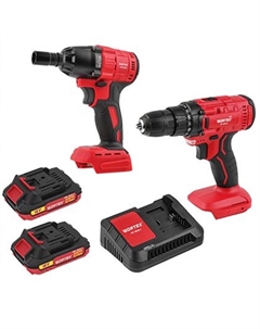 Набор аккумуляторного инструмента ALL1 1329368, шуруповерт + гайковерт МЕГА в коробке Wortex