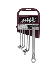 Набор ключей ORWS006 052018 гаечных накидных изогнутых 75° на держателе, 6-19 мм, 6 предметов Thorvik