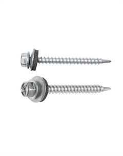 Саморез кровельный SMV1-83860-5, 4.8х76 мм, цинк, шайба с прокладкой, PT1, 5 кг Starfix