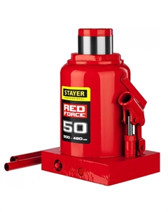 Домкрат гидравлический бутылочный "Red Force" 43160-50 43160-50_z01, 50т, 300-480 мм Stayer