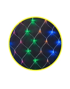 Гирлянда светодиодная NGF-N01-156RGBY-12-1.5х1.5m-230-TR-IP20 61845 1241568 Navigator