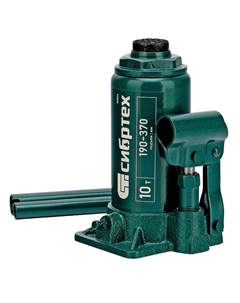 Домкрат гидравлический бутылочный 50806, 10 т, 190-370 мм Сибртех