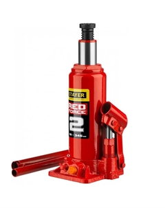 Домкрат гидравлический бутылочный "Red Force"43160-2 43160-2_z01, 2т, 181-345 мм Stayer