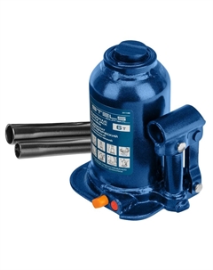 Домкрат гидравлический 51149, бутылочный, телескопический, 6 т, подъем 180-410 мм Stels