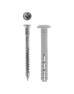 Дюбель-гвоздь Мастер 4-301355-06-040, полипропиленовый (грибовидный бортик, 6 x 40 мм, 100 шт,) Зубр