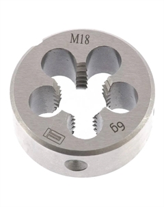 Плашка 77052 (резьба М18, шаг 2.5 мм) Сибртех