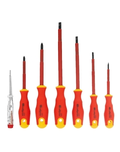 Набор отверток 12936, диэлектрических, до 1000 В, 7шт Сибртех