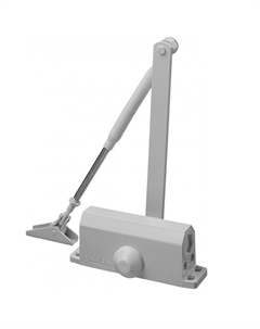 Доводчик дверной "Профессионал" 37911-80, для дверей массой до 80 кг, цвет белый Зубр