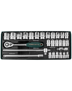 Набор головок торцевых S04H4728S 1/2"DR 8-34 мм, 28 предметов Jonnesway