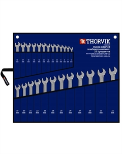 Набор ключей гаечных комбинированных CWS0025 052049, в сумке, 6-32 мм, 25 предметов Thorvik
